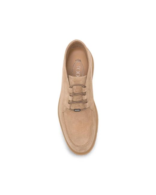 Tod's Natural Lace-Up Boots for men