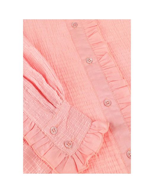Antik Batik Overhemden ,Roze ,Yva Blouse in het Red