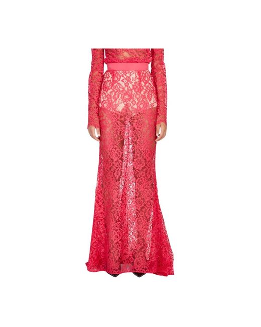 Maxi Skirts Doris S de color Red