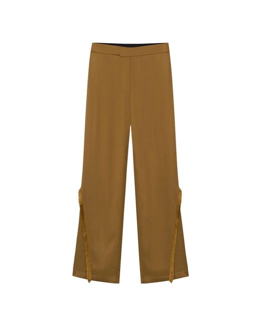 Wide Trousers Aeron en coloris Brown
