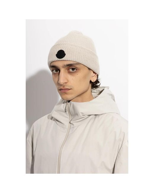 Moncler Wollmütze in Natural für Herren