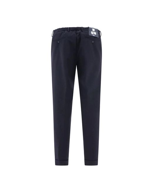 BRIGLIA Blue Slim-Fit Trousers for men