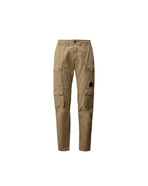 C P Company Slim-Fit Trousers in het Natural voor heren