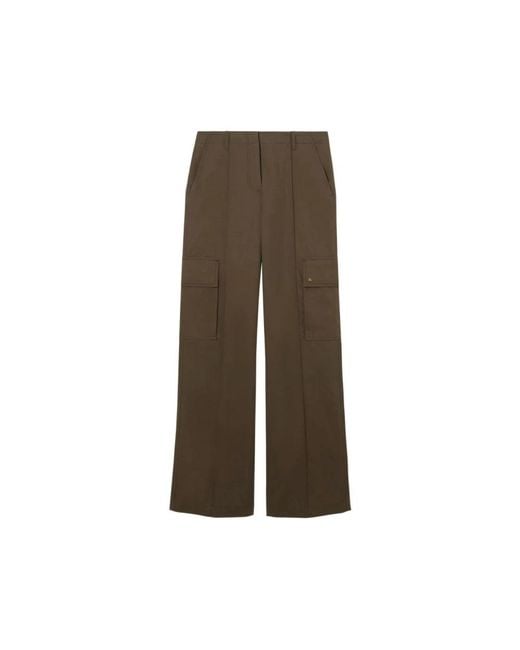 Burberry Brown Wide Trousers