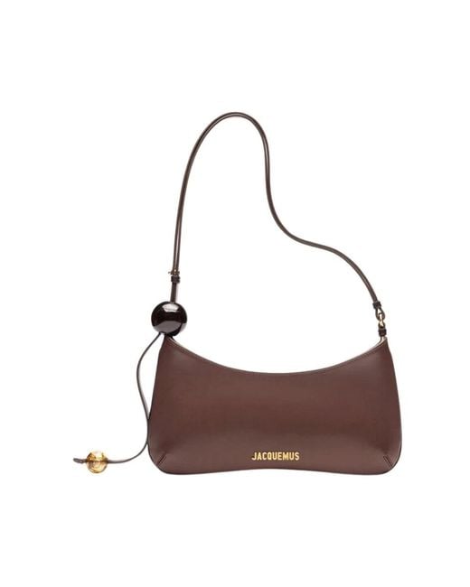 Jacquemus Brown Le Bisou Perle Medium Tasche