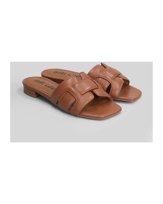Bibi Lou Brown Sliders