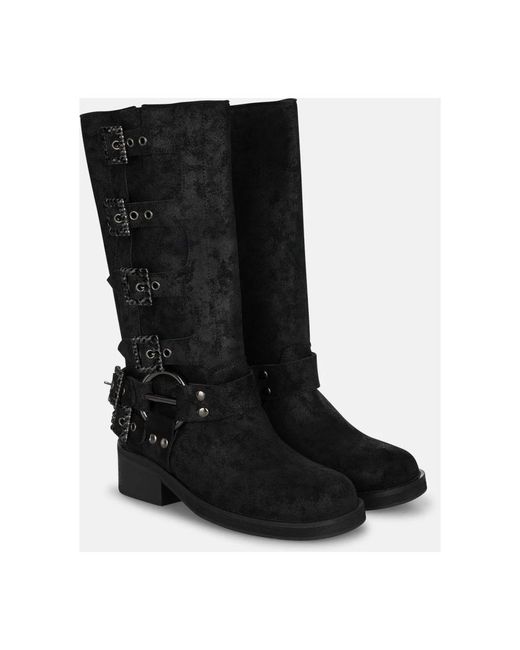 Alma En Pena. Black High Boots
