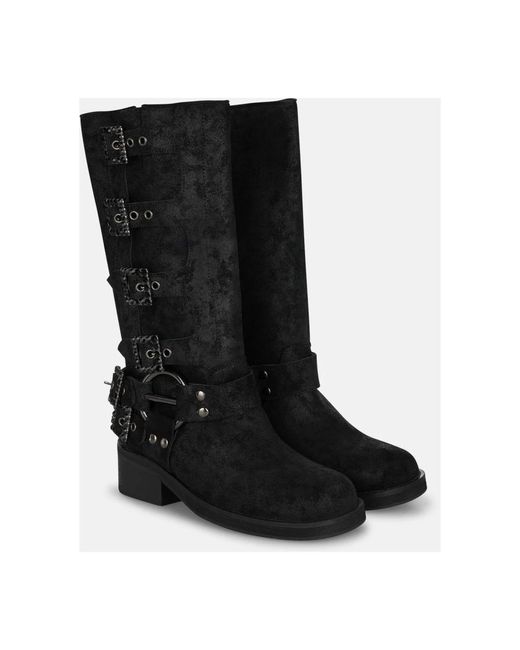 Alma En Pena. Black High Boots