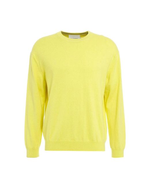 Closed Yellow Round-Neck Knitwear for men