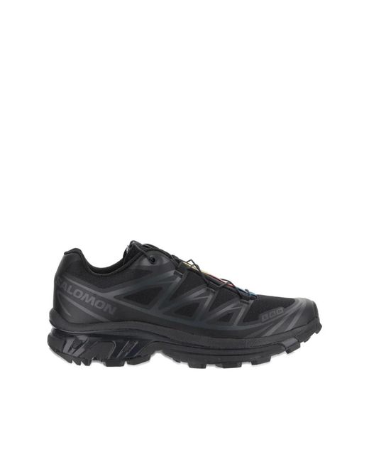 Salomon Zwarte Chunky Sneakers Veters Rubberen Zool in het Black voor heren