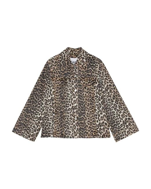 Ganni Gray Denim Jackets