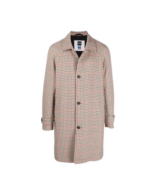 Boss Brown Single-Breasted Coats for men