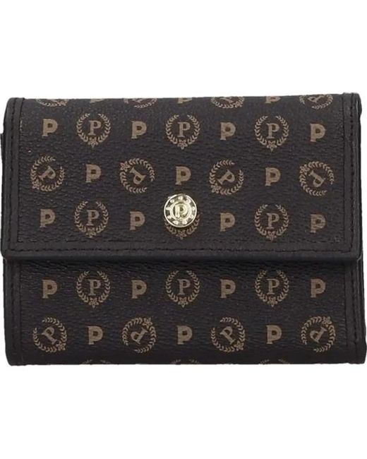 Pollini Mini Portemonnee Met Flap in het Black