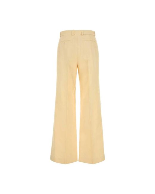 Chloé Natural Wide Trousers