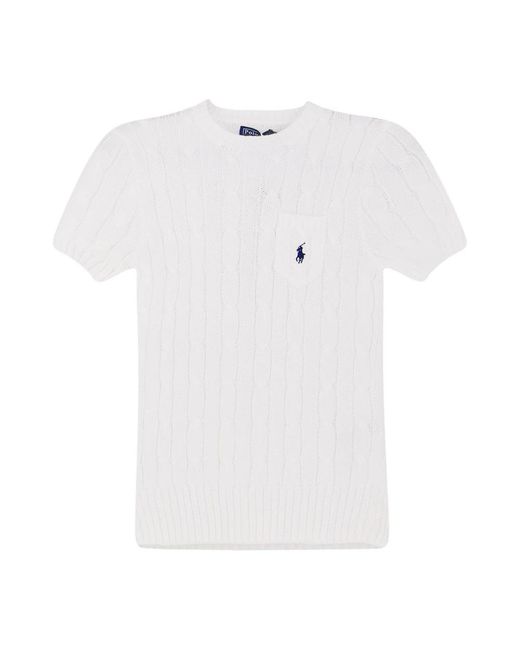 Polo Ralph Lauren White Round-Neck Knitwear