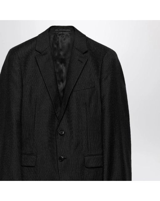 Prada Black Single Breasted Suits for men