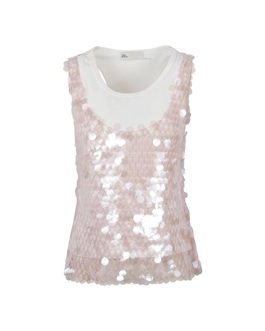 Tory Burch Pink Sleeveless Tops