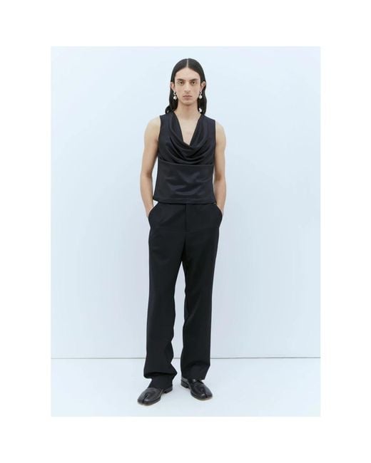 AARON ESH Black Sleeveless Tops for men