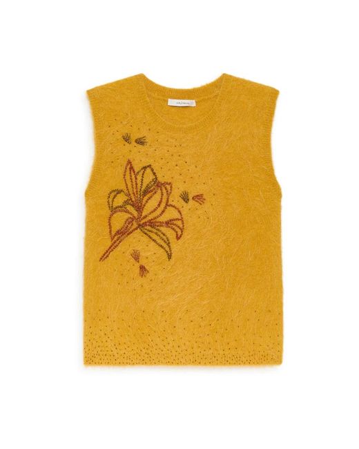Maliparmi Soft Alpaca Top in het Yellow