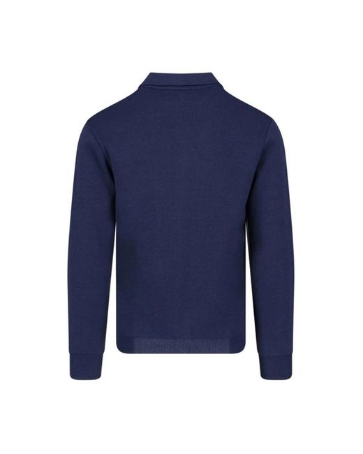 Autry Truien & Vesten ,Blauw ,Nylon Side Stripe Cardigan in het Blue voor heren