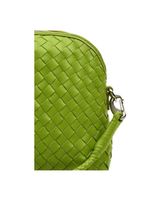 Dragon Diffusion Green Grüne Lederschultertasche