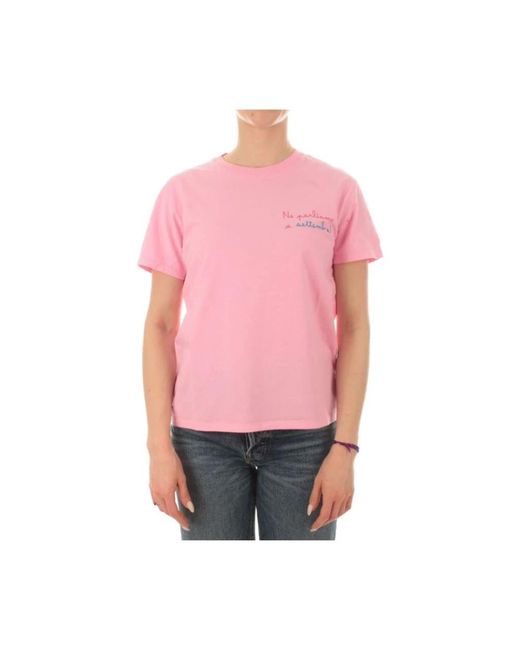 Mc2 Saint Barth T-Shirts in het Pink