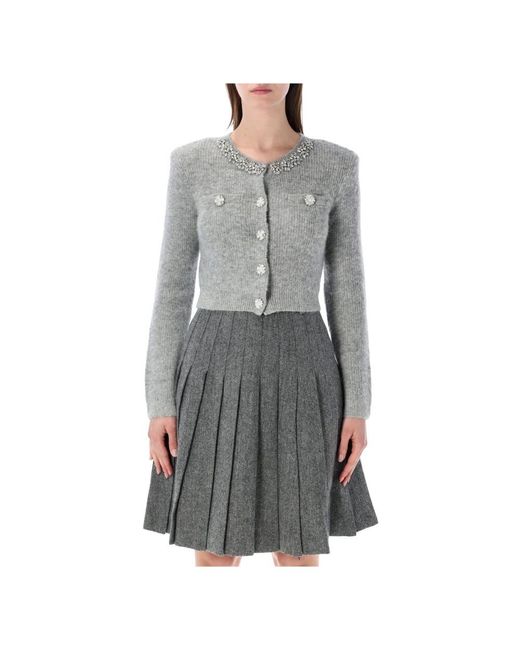 Self-Portrait Gray Cardigans