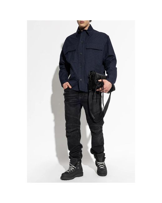 Light Jackets Balmain de hombre de color Blue