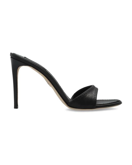 DSquared² Schoenen ,Zwart ,Leer Heeled Mules in het Black
