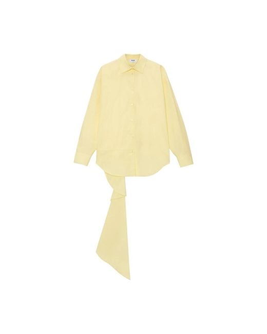 Shirts MSGM de color Yellow