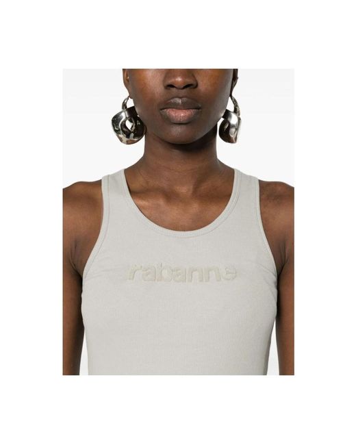 Rabanne Gray Lässiges t-shirt mit einzigartigem design