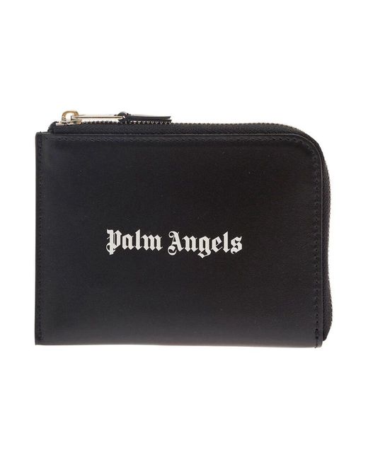 Palm Angels Schwarze geldbörsen in Black für Herren