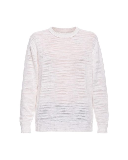 ATOMOFACTORY White Round-Neck Knitwear for men