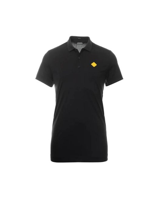 J.Lindeberg Black Polo Shirts for men