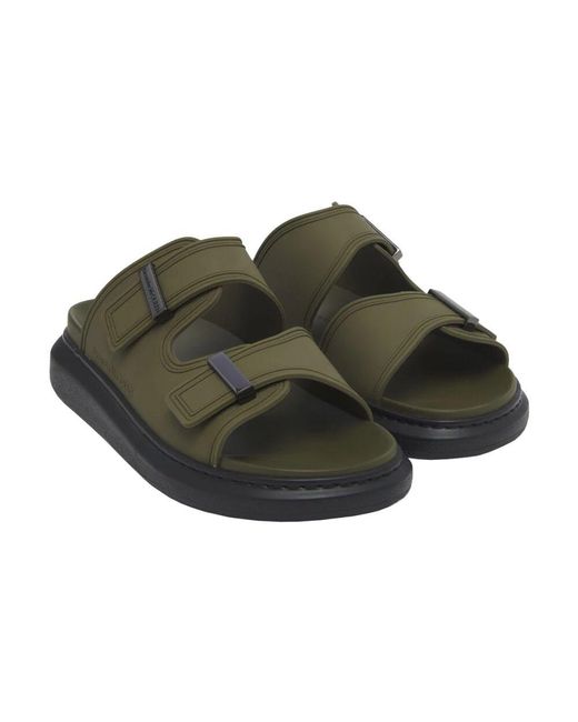 Sliders Alexander McQueen de hombre de color Green