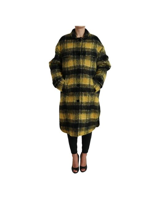 Dolce & Gabbana Green Single-breasted coats