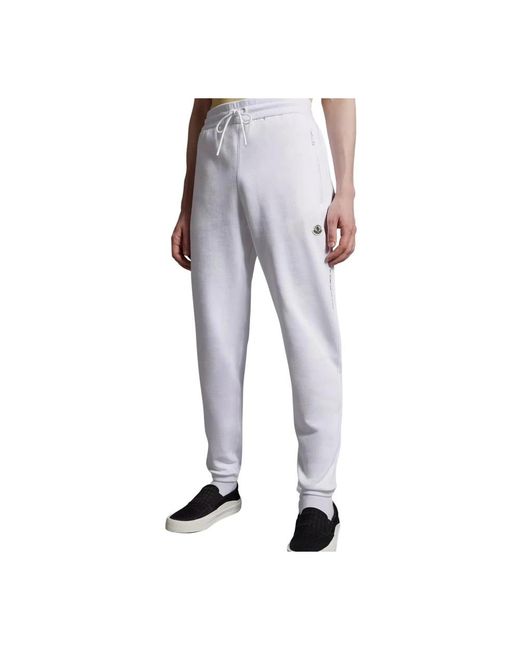 Moncler White Sweatpants for men