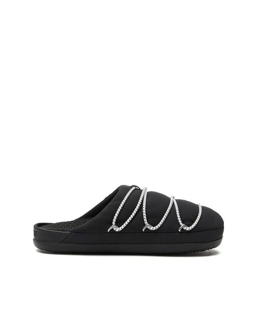 Moon Boot Black Slippers for men