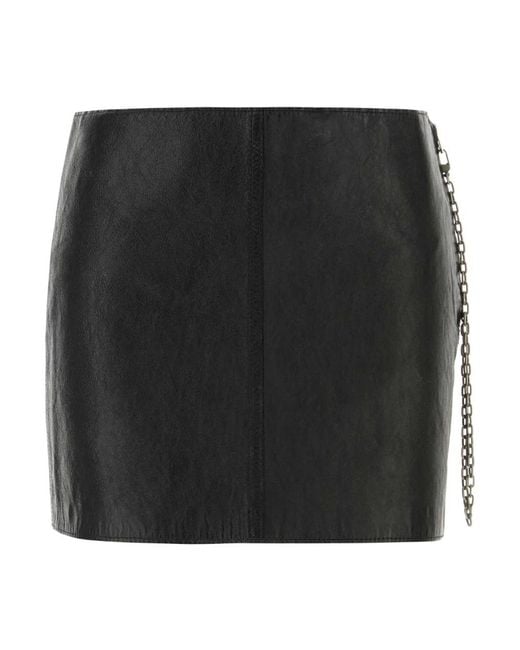 Alexander Wang Black Leather Skirts