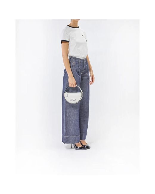 Karl Lagerfeld Metallic Handbags