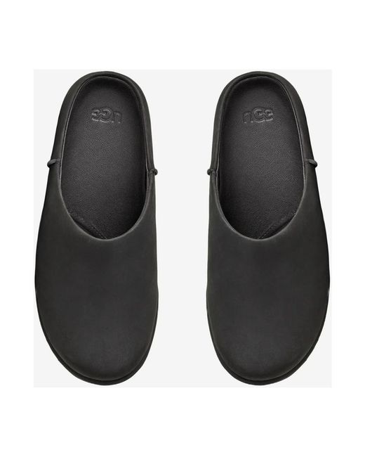 Ugg Black Otzo Leder Clogs
