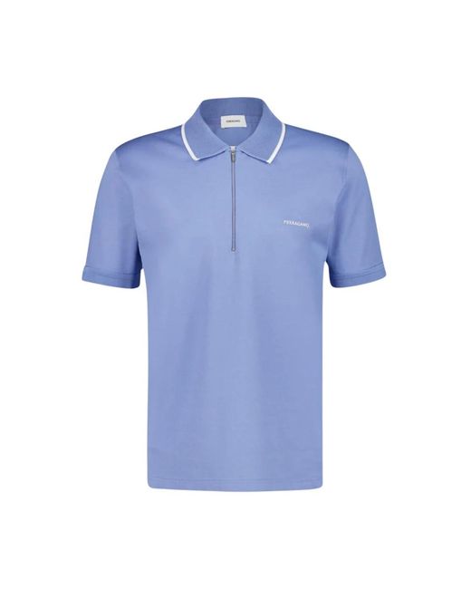 Ferragamo Blue Polo Shirts for men
