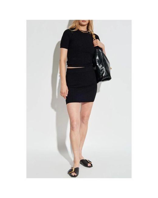 Short Skirts Balmain de color Black