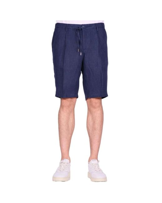 BRIGLIA Blaue bermuda-shorts mit elastischem bund in Blue für Herren