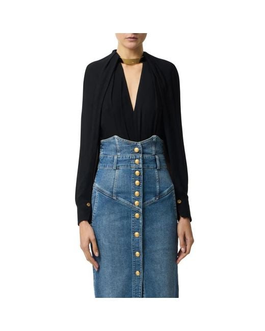 Elisabetta Franchi Blue Blouses