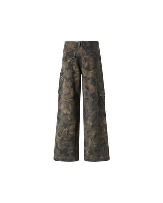 Pinko Gray Wide Trousers