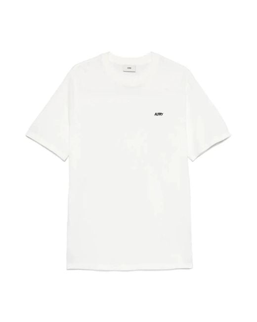 Autry T-Shirt Met Korte Mouwen En Logo-Detail in het White voor heren