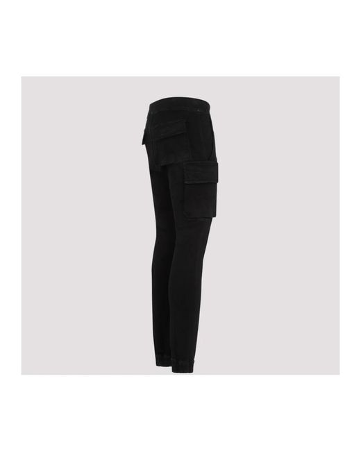 Trousers > slim-fit trousers Rick Owens pour homme en coloris Black