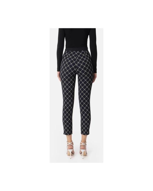 Cropped Trousers di Elisabetta Franchi in Black