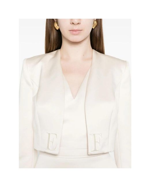 Elisabetta Franchi White Short Dresses